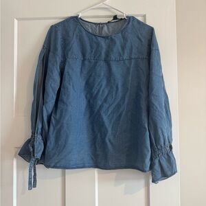 Banana Republic Light Blue Denim Blouse